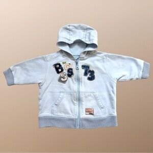 ⭐️ 5 for $25 Cherokee Light Blue Baby Hoodie Zipper Size 3-6 Months